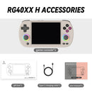 Anbernic rg40xx h console de jogos portátil 4.0-in 640*480 tela ips 3200mah sistema de 64 bits com luz rgb construído em 5k + jogos rg40xxh