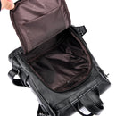 Vintage anti roubo feminino sacos de ombro mochilas de couro macio sac a dos viagem casual senhoras bagpack sacos escolares
