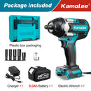 [Pneus de caminhão podem abrir] Kamolee Tool DTW700 1800N.m Chave de impacto elétrica de alto torque 1/2 polegadas para bateria de 18v/21V