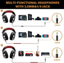 Oneodio-fone de ouvido para dj, profissional, fones de ouvido sobre a orelha, monitor, microfone, alta fidelidade, com fio, grave, headset para jogos em telefone