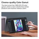 Ehomewei monitor portátil de tela dupla série x, toque de telefone sem drive fhd 2k 15.6 “16” para laptop windows macbook