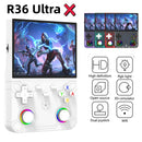 Novo Console de Videogame Retro Portátil R36 Ultra X com Tela IPS, 128GB de Jogos Pré-carregados, Player de Bolso com Sistema Linux