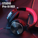 Oneodio-fone de ouvido para dj, profissional, fones de ouvido sobre a orelha, monitor, microfone, alta fidelidade, com fio, grave, headset para jogos em telefone