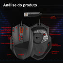 E-YOOSO X-39 USB RGB Gaming Mouse com fio 24000 DPI, mouse óptico para jogos SG8960, 19 botões programáveis para computador, PC, laptop.