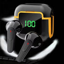 Fones de ouvido Bluetooth TWS sem fio com display LED, fone de ouvido estéreo com controle de toque, redução de ruído