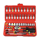 Conjunto de caixa de ferramentas para motocicleta, chave de catraca rápida, 150/46 peças, soquete de grupo, caixa de ferramentas de grau industrial, ferramentas de reparo de automóveis, manutenção de carro