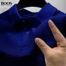 Nova camisa polo masculina de alta qualidade com mangas curtas, moda de verão, casual, confortável e respirável.