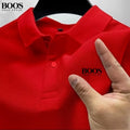 Nova camisa polo masculina de alta qualidade com mangas curtas, moda de verão, casual, confortável e respirável.