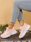 Calçados femininos, calçados esportivos femininos 2025 sapatos femininos respiráveis de malha única pai sapato esportivo feminino casual e versátil
