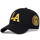 Bonés de beisebol snapback unissex com letras LA primavera e outono chapéus casuais ajustáveis ao ar livre chapéu protetor solar