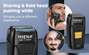 Máquina de acabamento hiena elétrica profissional máquina de cortar cabelo elétrica máquina de barba recarregável barbeador masculino kit aparador de cabelo