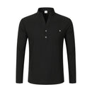 Camisas masculinas leves de manga comprida, camisas henley de algodão e linho para homens, camisa havaiana de praia com decote em v, camisa polo respirável