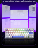 AULA WIN60 Teclado com interruptor magnético Gatilho rápido 8K Retorno RGB Hotswap 60% Teclado para jogos personalizado