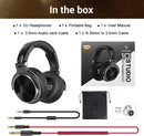 Oneodio fone de ouvido com fio com microfone, Pro 10/30/50 headphone profissional studio DJ, over ear HiFi monitor headset com Hi-Res áudio, Para o PC Telefónico