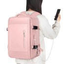 Mochila de Viagem de Grande Capacidade para Homens e Mulheres, Bolsa para Laptop Multifuncional, Mochila Expansível para Viagens de Negócios