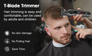 Máquina de acabamento hiena elétrica profissional máquina de cortar cabelo elétrica máquina de barba recarregável barbeador masculino kit aparador de cabelo