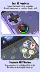 Novo Console de Videogame Retro Portátil R36 Ultra X com Tela IPS, 128GB de Jogos Pré-carregados, Player de Bolso com Sistema Linux