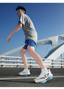 Tênis de corrida placa carbono especialidade maratona esportes masculinos respirável leve feminino confortável atlético antiderrapante tênis