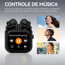 Aurafit X6 Bluetooth Earphones: TWS/In-Ear Design, TFT Screen Interaction, AI Simultaneous Translation, 512MB Music Storage