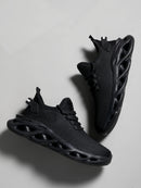 Homens esportes correndo preto sapatos de corrida tênis casuais marrom ao ar livre malha respirável feminino luz absorção de choque tênis preto