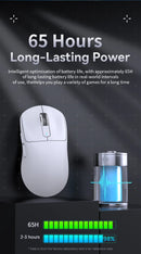 ATTACK SHARK X3 Mouse leve sem fio Bluetooth conexão tri-mode, PAW3395, mouse Macro Bluetooth para jogos