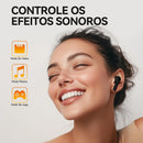 Aurafit X6 Bluetooth Earphones: TWS/In-Ear Design, TFT Screen Interaction, AI Simultaneous Translation, 512MB Music Storage
