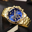 1/4PCS Relógio de Luxo Masculino com Mostrador Grande, Relógio de Quartzo Fashion para Homens, Presente Reloj Hombre (Sem Caixa)
