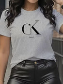 Camiseta feminina de verão com estampa de desenho animado, gola redonda, manga curta, estilo Y2K, tendência de moda de luxo.