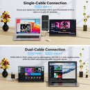 Amoudo 15.6 Polegada monitor portátil 1920x1080p estender display ips painel lcd penhole suporte vesa udc mini hdmi display móvel