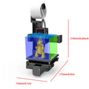 Nível de entrada da impressora 3D EasyThreed compatível com filamento PLA TPU de 1,75 mm inclui adaptador de alimentação.