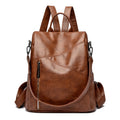 Mochila anti-roubo para mulheres, grande capacidade, bolsa de ombro única, couro macio, mochila de estudante escolar, alta qualidade, fêmea, novo, 2022, 2024