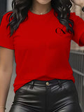 Camiseta feminina de verão com estampa de desenho animado, gola redonda, manga curta, estilo Y2K, tendência de moda de luxo.