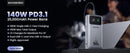 Movespeed z70pro power bank 70000mah 140w pd estação de energia de bateria externa de carga rápida com lanterna para laptop acampamento ao ar livre