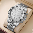 1/4PCS Relógio de Luxo Masculino com Mostrador Grande, Relógio de Quartzo Fashion para Homens, Presente Reloj Hombre (Sem Caixa)