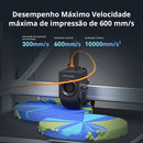 Anycúbico kobra 3 max fdm impressora 3d multicolorida com até 600 mm/s velocidade de impressão volume de construção 500*420*420mm controle de aplicativo inteligente