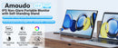 Amoudo 15.6 Polegada monitor portátil 1920x1080p estender display ips painel lcd penhole suporte vesa udc mini hdmi display móvel