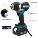 [Pneus de caminhão podem abrir] Kamolee Tool DTW700 1800N.m Chave de impacto elétrica de alto torque 1/2 polegadas para bateria de 18v/21V