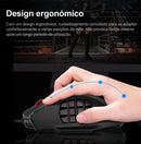E-YOOSO X-39 USB RGB Gaming Mouse com fio 24000 DPI, mouse óptico para jogos SG8960, 19 botões programáveis para computador, PC, laptop.