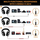 Oneodio fone de ouvido com fio com microfone, Pro 10/30/50 headphone profissional studio DJ, over ear HiFi monitor headset com Hi-Res áudio, Para o PC Telefónico