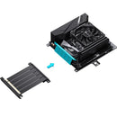 JONSBO NV10 Chassis ITX MINI Suporte totalmente em alumínio Fonte de alimentação 1U FLEX em pé ou deitado Caixa de computador