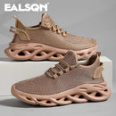 Homens esportes correndo preto sapatos de corrida tênis casuais marrom ao ar livre malha respirável feminino luz absorção de choque tênis preto