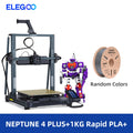 Impressora 3D FDM ELEGOO NEPTUNE 3 PRO com nivelamento automático, tela sensível ao toque HD capacitiva de 4,3 polegadas, extrusora de metal com engrenagem dupla 225x225x280mm