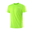 Camiseta masculina com gola redonda, manga curta, corrida, umidade wicking, treinamento, exercício, camisa esportiva de ginástica, tops leves