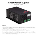 Cloudray-Fonte de Alimentação Laser para Gravação e Corte, CO2, M100W, 80-100W