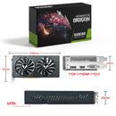 Placa de Vídeo para Jogos AMD RX 590 8GB GDDR5 256Bit PCI Express 3.0 ×16 6Pin Radeon GPU SOYO Série rx590