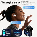 Aurafit X6 Bluetooth Earphones: TWS/In-Ear Design, TFT Screen Interaction, AI Simultaneous Translation, 512MB Music Storage