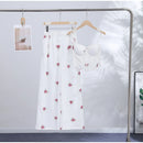 Conjunto Feminino Casual Primavera 2026: Camisola Estampada com Recortes Laterais e Alças Finas e Calça Pantalona - Moda Boho Elegante