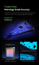 Creality 3D Scanner CR-Scan Raptor Blue NIR Light 0,02 mm Precisão 60FPS Anti-Shake Tracking Scanning Color Scanner para Impressão 3D