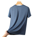 Chrlck camisetas masculinas de secagem rápida, respirável, caminhadas, pesca, elasticidade macia, esportes ao ar livre, camisa curta, verão