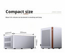 JONSBO NV10 Chassis ITX MINI Suporte totalmente em alumínio Fonte de alimentação 1U FLEX em pé ou deitado Caixa de computador